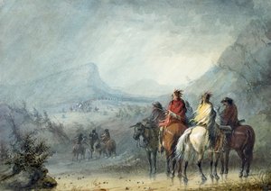 Storm on the Caravan by Alfred Jacob Miller